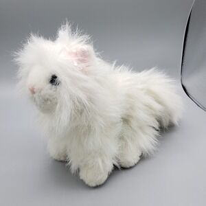 Ganz Webkinz White PERSIAN CAT Plush Kitty Cat Stuffed Animal Full Size NO CODE